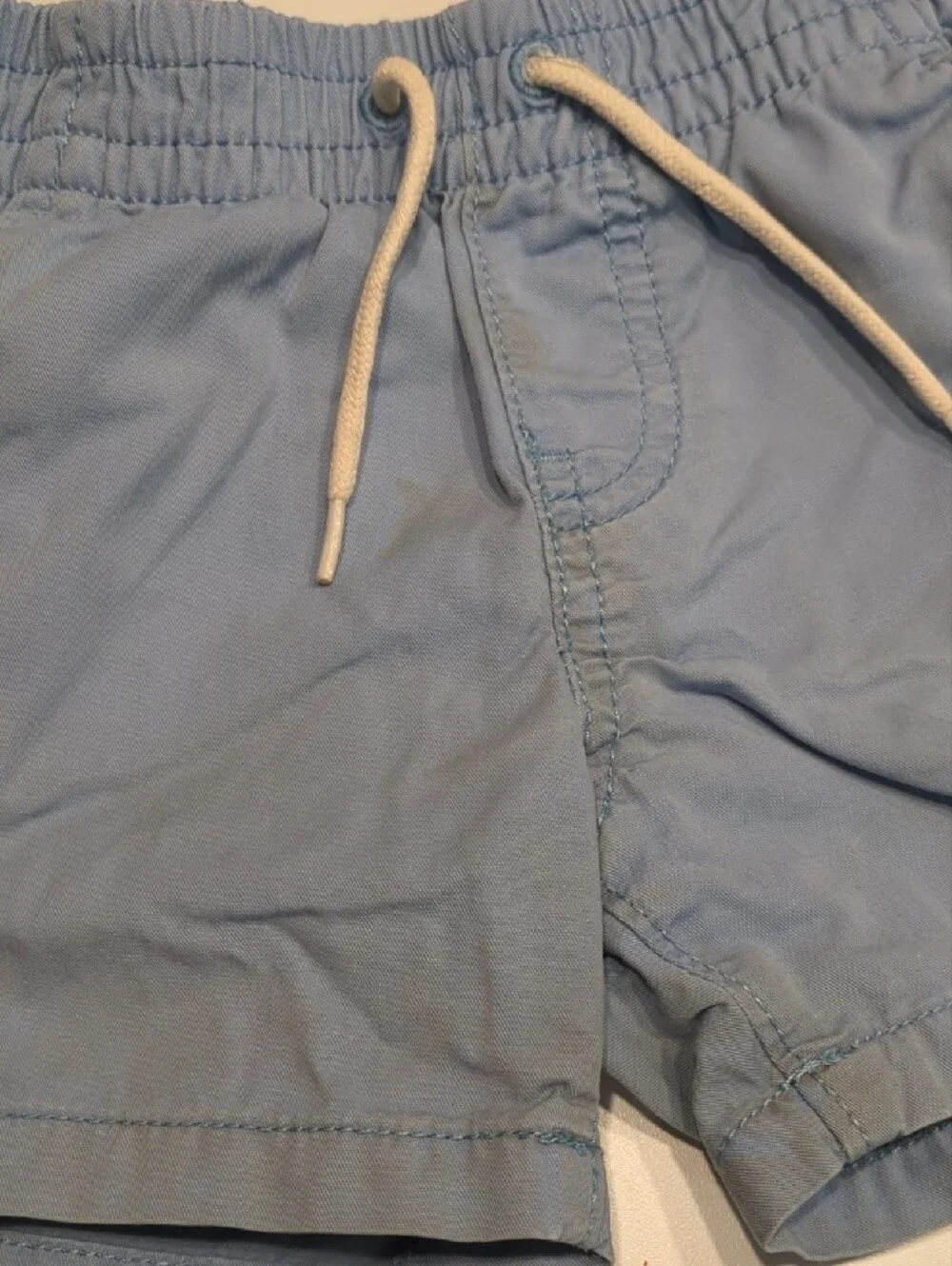 GAP Three-Pack Kids Shorts in Navy, Light Blue & Blue-White Stripe